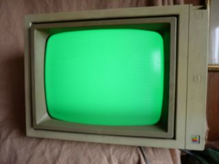 Vintage Apple - Green A2m2010 Phosphor Monochrome - Computer Monitor Ii - Bcg7y6