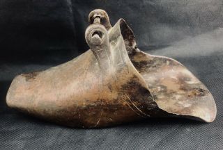 Antique Brass Shoe Stirrup Conquistador Spanish Colonial Bronze