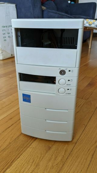 Vintage Corsair At Computer Case With Power Supply For Beige Retro Pc