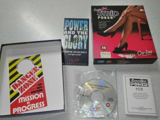 . ::.  Cover Girl STRIP POKER complete for Commodore Amiga CDTV,  NOS 3