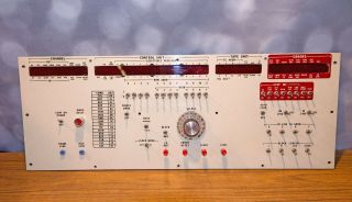 Vintage 1960s/1970s Mystery Computer Control Panel - Front/face Only
