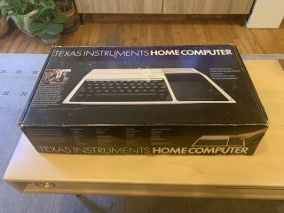 Texas Instruments TI 99/4a Home Computer Box w/ Styrofoam Insert And Cover. 2