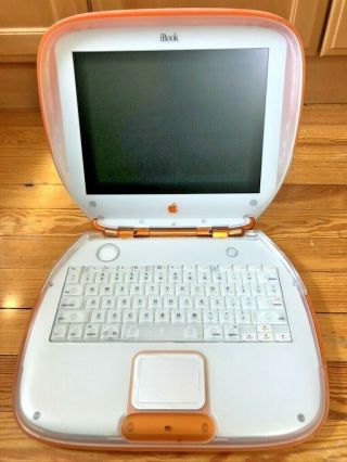 Apple iBook G3 Clamshell Tangerine Orange M2453 300MHz Laptop Computer 2