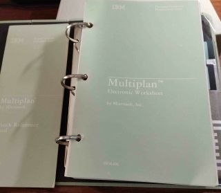 IBM Personal Editor Software & IBM Multiplan Software 2