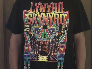 Vintage Southern Rock T - Shirt 1995 Tour Lynyrd Skynyrd.  Van Zant,  Blackfoot