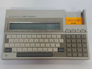 Texas Instrument Compact Computer 40 | CC - 40 With Statistics Cartridge 2