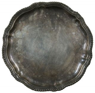Webster Wilcox Staffordshire International Silver Co Round 4470 Plate Tray 12 "