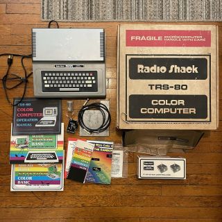 Rare Vtg Tandy Radio Shack Trs - 80 Color Computer Nos Joysticks Manuals