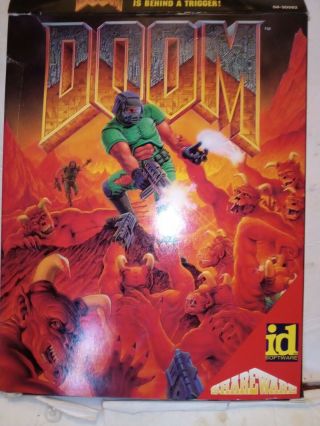 Vintage 1993 Doom Pc Computer Game 3.  5 Floppy Disks 1&2 Gt Interactive