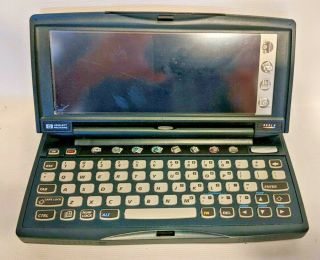 Hp Hewlett Packard 660lx Palmtop Computer W/ Cradle Charger And Stylus