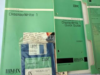 Ibm Ibm - Jx Ibmjx Aus Nz Jap Vintage Software 5601 - Sbp Displaywrite 1