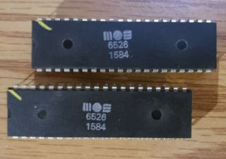 Matched Pair Mos 6526 Cia Chips For Commodore 64 - & Working/us Seller
