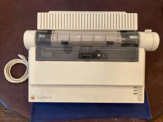 Apple Imagewriter Ii Printer Model A9m0310 Vintage W/ Cable