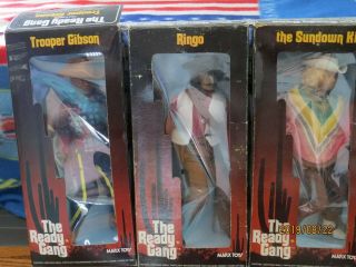 The Ready Gang Set Of Three Figures Boxed Ringo - Trooper Gibson - Sundown Kid
