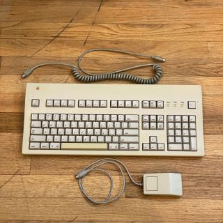 Apple Extended Keyboard Ii,  Vintage Adb Keyboard,  Mouse,  Cable M3501 M0312