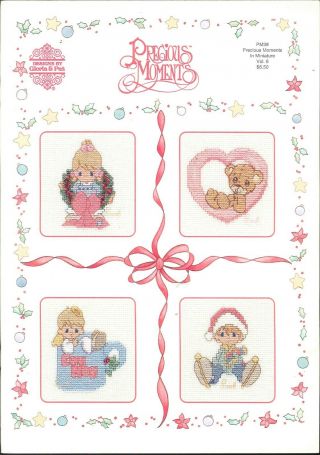 Precious Moments Miniature Vol 6 Pm39 Cross Stitch Pattern Book Christmas Bear