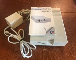Vintage Commodore 1541 - Ii Disk Drive With Power Supply - Powers On