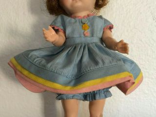 Vintage Ginny Blue Dress,  Bloomers For Vogue Connie 1952 Exc No Doll