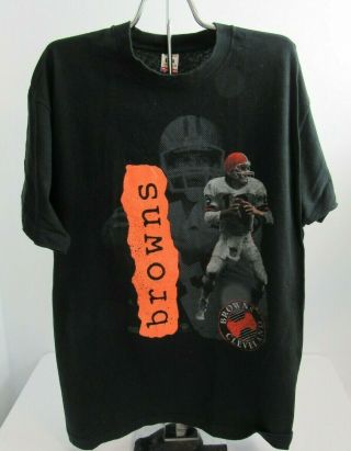 Vintage 80s Cleveland Browns Bernie Kosar T - Shirt Size Xl Usa Made Nfl