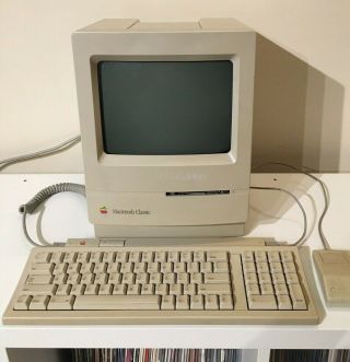 Vintage 1990 Macintosh Classic Apple Computer DOES NOT WORK, 3