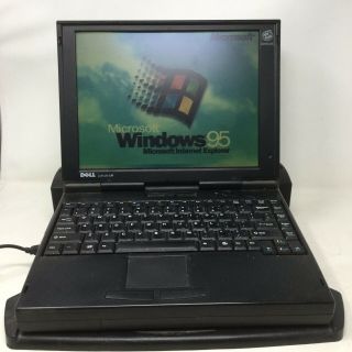 Vintage Dell Latitude Lm Laptop Ts30g With Port Replicator/docking Station Tsr2