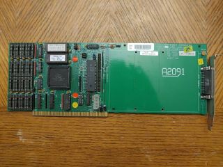 Commodore Amiga A2091 Hard Card - Scsi Hard Drive Controller / Ram Card