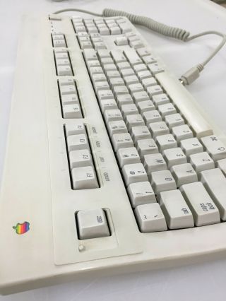 Vintage Apple Extended Keyboard Ii Adb Desktop Bus M3501 Macintosh