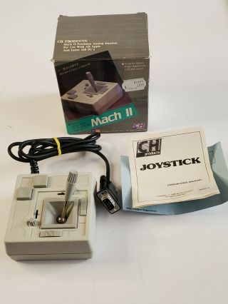 Vintage Mach Ii Precision Analog Joystick Apple Ii Ibm Ch Products Complete Box