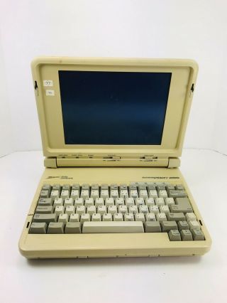 Zenith Data Systems Supersport 286 Laptop Computer Vintage For Part.