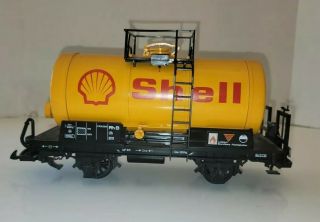 Lgb 4040s Yellow Shell Tank Car G Scale