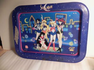 Vintage 1996 Sailor Moon Toei Animage Metal Tv Bed Tray With Folding Legs