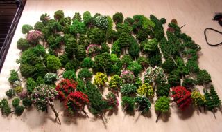 Scenic Trees For Ho Or N Scale Trains Over 150 Plus