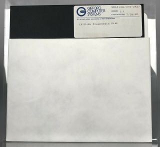 Gifford Cs Digital Research - Cp/m - 86 Diagnostic Disk - 8 " Floppy 1983