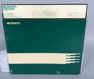 Microsoft Fortran Compiler For Cp/m - 80 - 8 " Floppy Disk - 1982