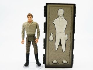 Vintage Kenner Star Wars Action Figure Han Solo Carbonite Potf Last 17