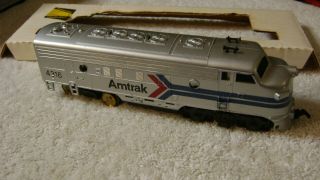 Old Tyco / Mantua HO 4316 Amtrak Diesel Train Engine w/ Box Insert / 2