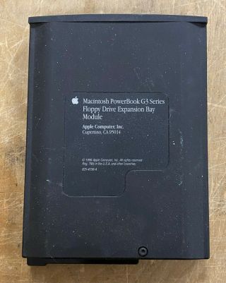 Apple Macintosh Powerbook G3 Series Floppy Drive Expansion Bay Module 825 - 4156 - A