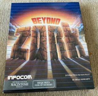 Infocom Beyond Zork For Apple Mac Macintosh Computer On 3.  5 " Floppy Disk W/map