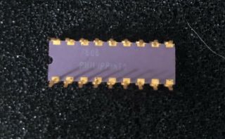 INTEL C8008 - 1 8008 - 1 VINTAGE COMPUTER MICROPROCESSOR NOS CPU FIRST 8 - BIT PURPLE 2