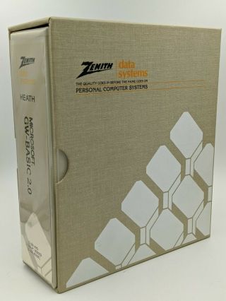 Microsoft Ms - Dos Gw - Basic 2.  0 Zenith Data System Z - 100 Pc Mode Personal Computer