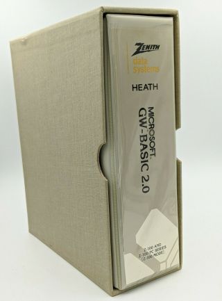 Microsoft MS - DOS GW - BASIC 2.  0 Zenith Data System Z - 100 PC Mode Personal Computer 2