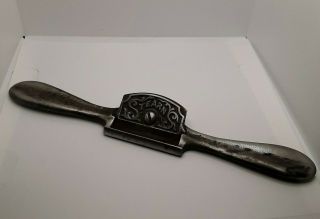 Antique Stearns Spokeshave Draw Knife,  Log Handle