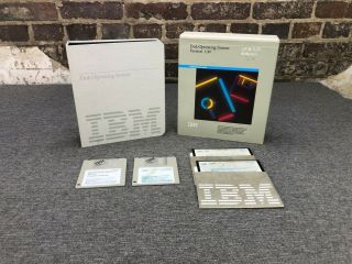 Ibm Dos 3.  0 Disk Operating System Software On 3.  5 " & 5.  25 " Floppy Disks
