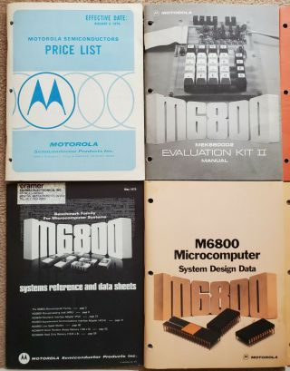Motorola M6800 EVALUATION KIT II - Binder full of reference books etc etc 3