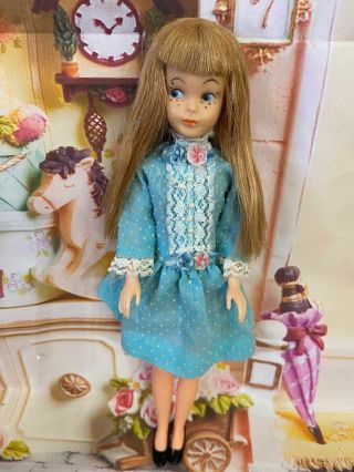 Vhtf Vintage Skipper Clone Eegee Lil Sister Doll In Vintage Party Dress V
