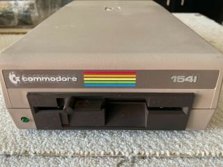 Vintage Commodore 1541 Disk Drive Powers On