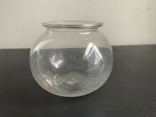Antique Country Store General Store Hand Blown Glass Apothecary Candy Fish Bowl