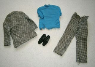 VINTAGE 1970 KEN BIG BUSINESS Outfit 1434 JACKET,  SHIRT,  PANTS,  SHOES & Tie 3