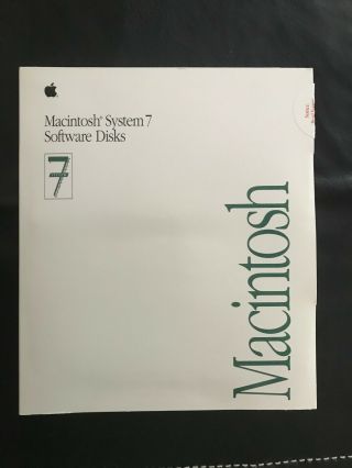 Macintosh System 7 Software Disks And Manuals