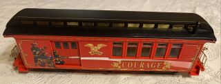 On30 Scale Hawthorne Village Fire Fighters Express Courage Passenger Car Train